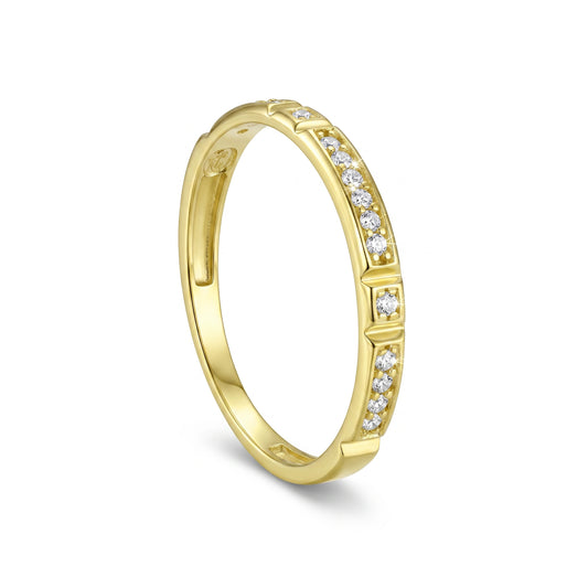 18K Gold Nova Geometric Engagement Ring
