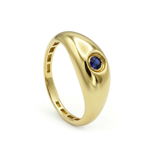 18K Gold Luxe Stone Pinky Ring