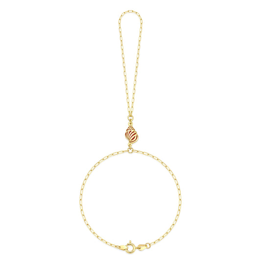 18K Gold Summer Vibes Enamel Hand Chain