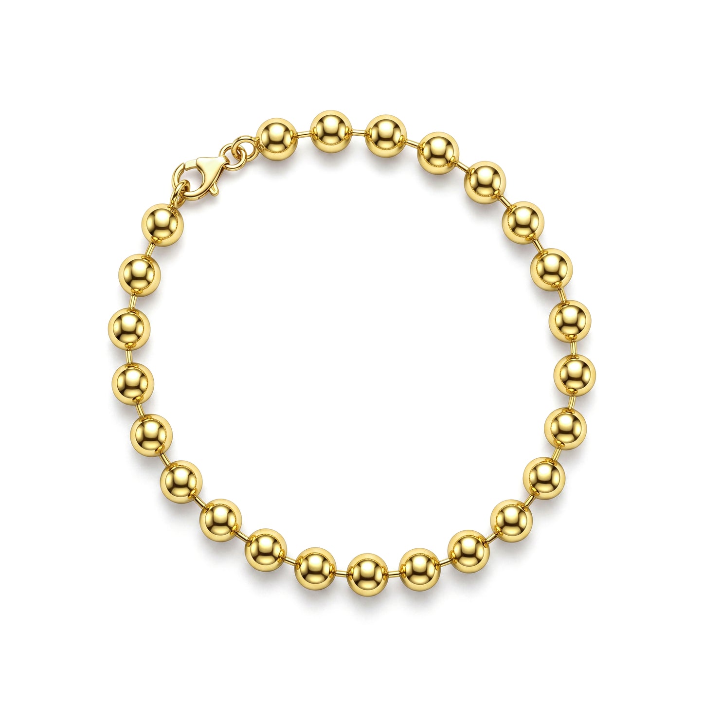 18K Gold Delicate Bead Chain half set.