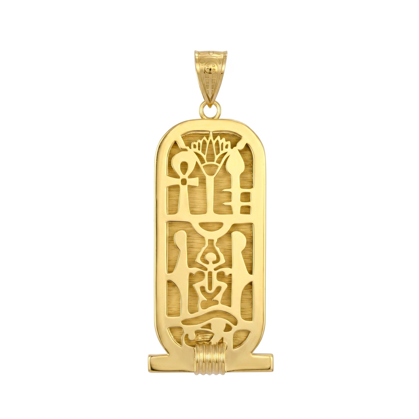 18K Gold Royal Cartouche Pharaonic Pendant