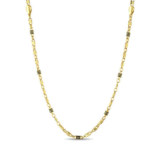 18k Elegant Two-Tone Men’s Necklace