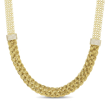 18K Gold Shimmering Mesh Set