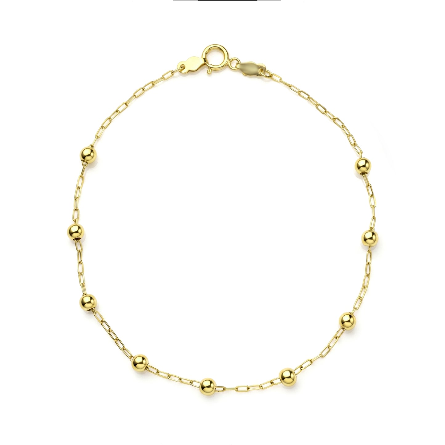 18K Gold Classic Gold Bead Station Half Set