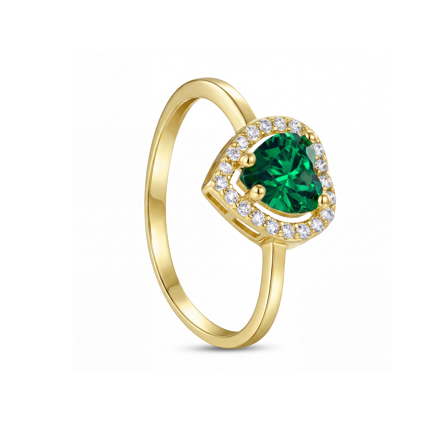 18K Solid Gold Heart