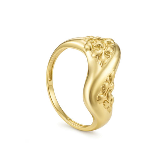 18K Gold Organic Wave Ring