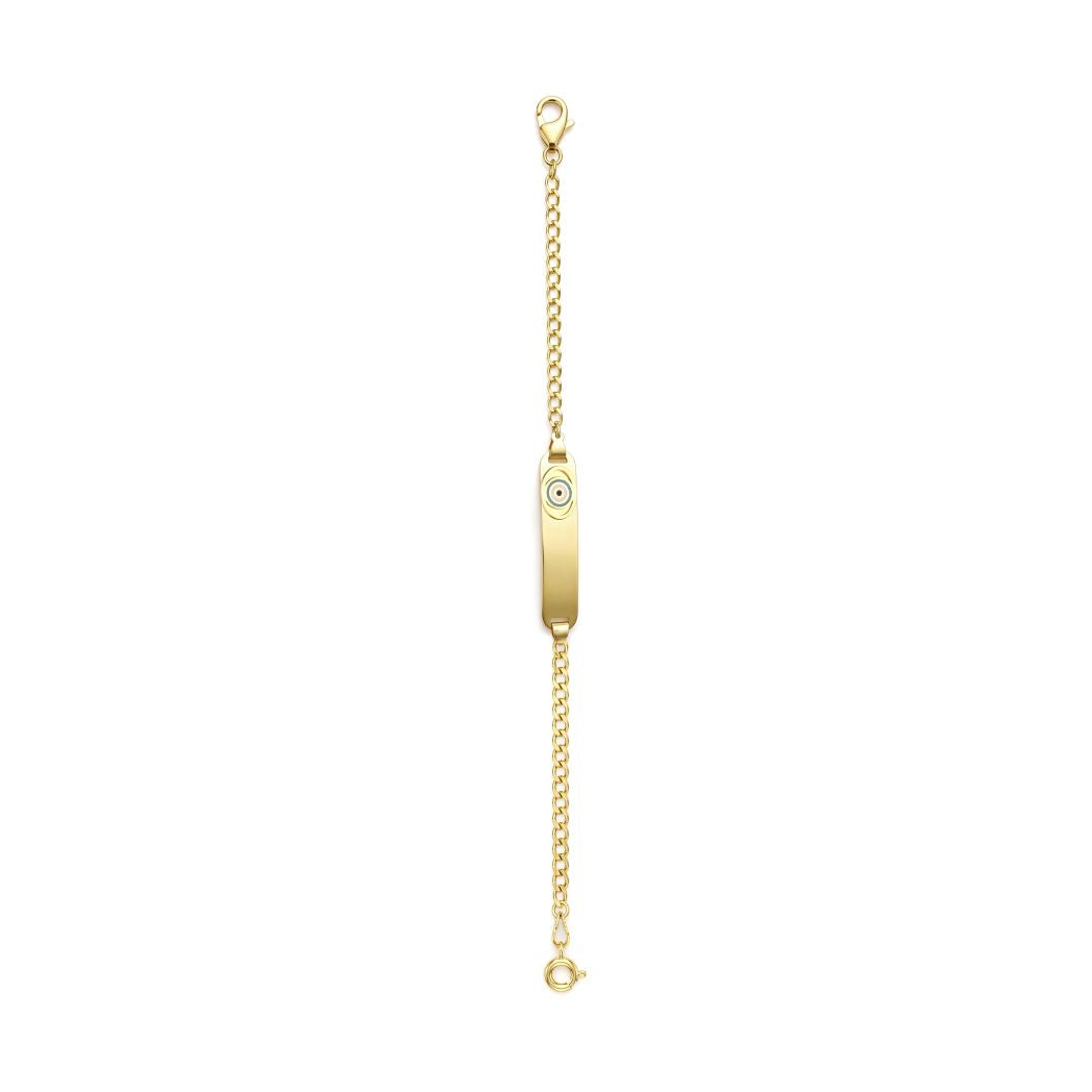 18K Gold Kid's Evil Eye Bracelet