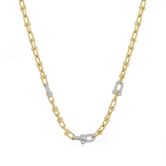 18K Gold Hardware Necklace Half-Set