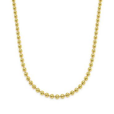 18K Gold Delicate Bead Chain half set.