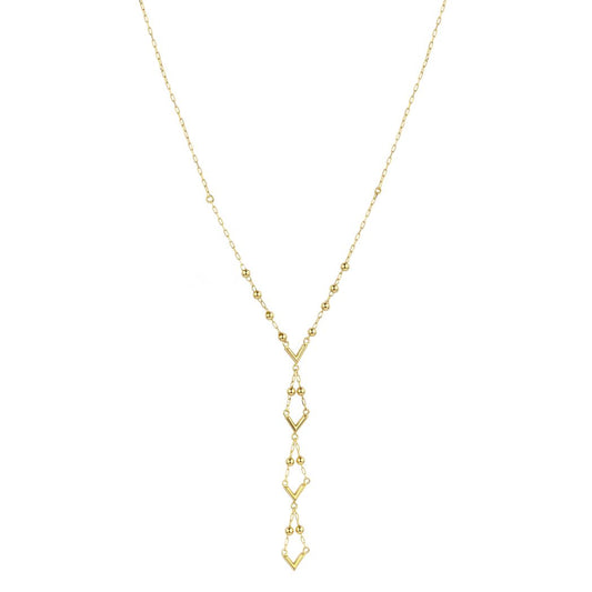 18K Golden Ray Y-Necklace