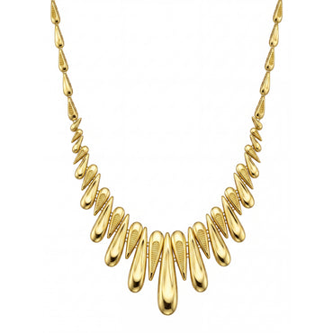 18K Gold Textured Waterdrop Full Set
