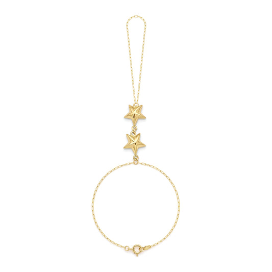 18K Gold Coastal Star Charm Hand Chain