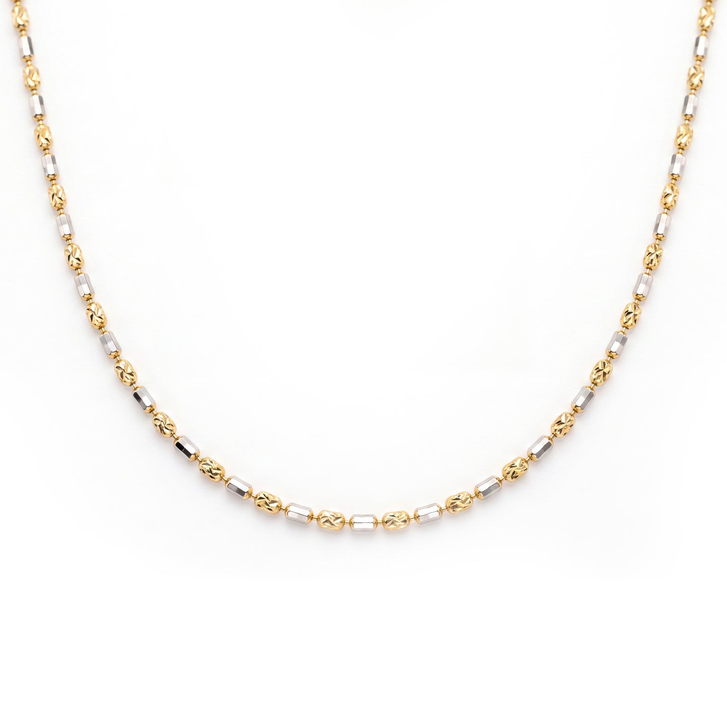 18K The Duo-Tone Modern Chain