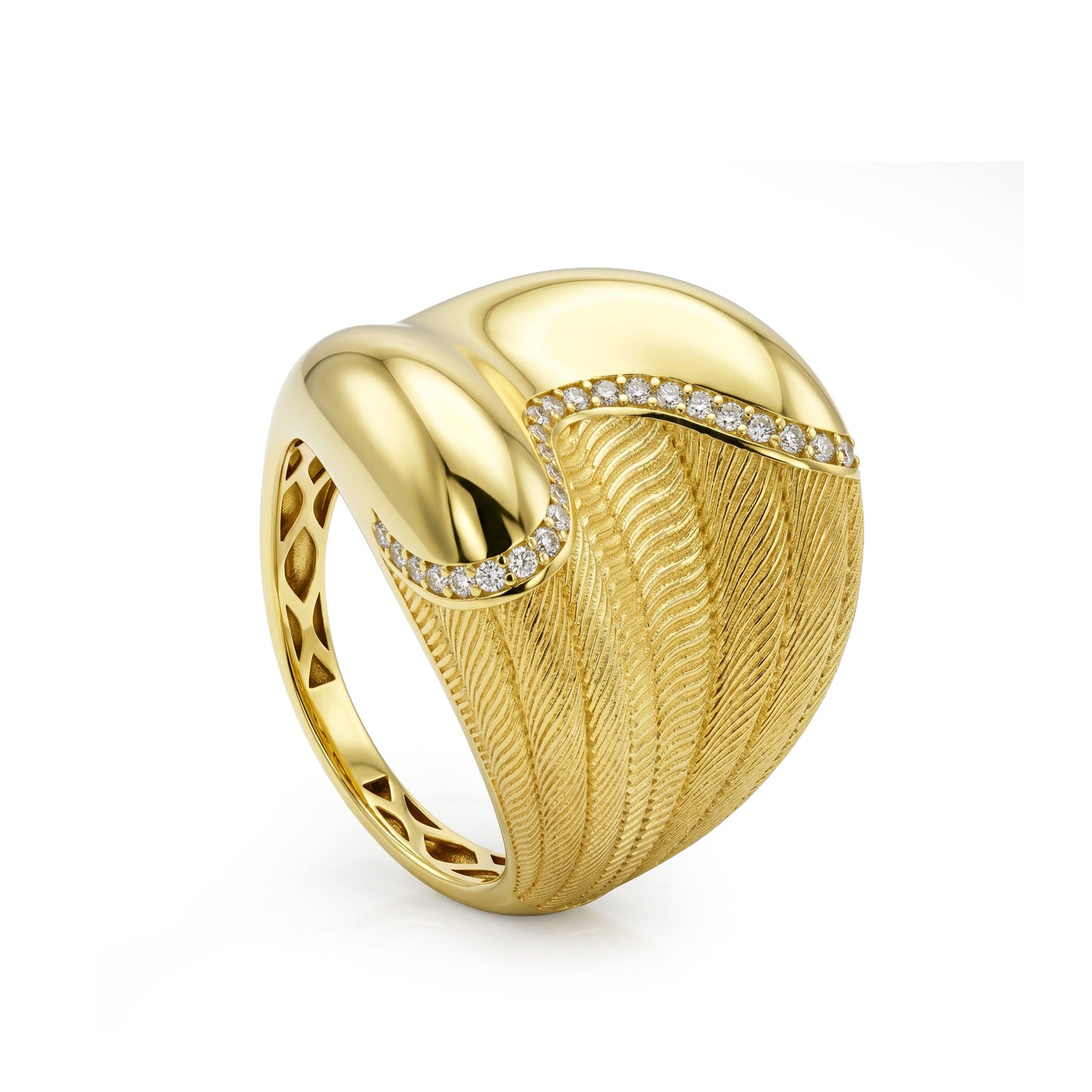 18K Gold Statement Ring