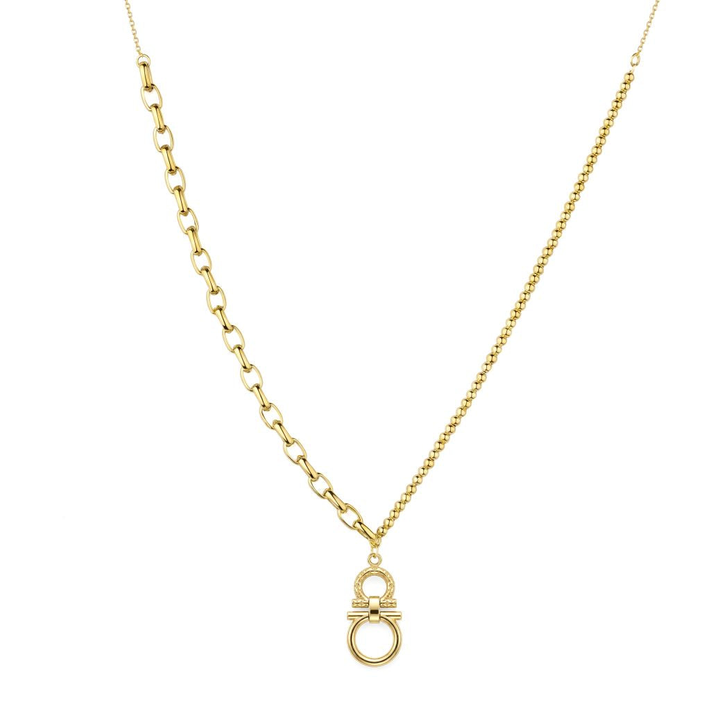 18K Gold Duo-Link Necklace
