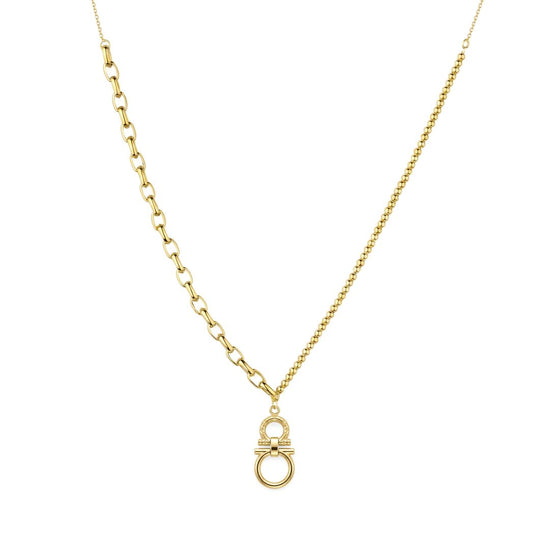 18K Gold Duo-Link Necklace