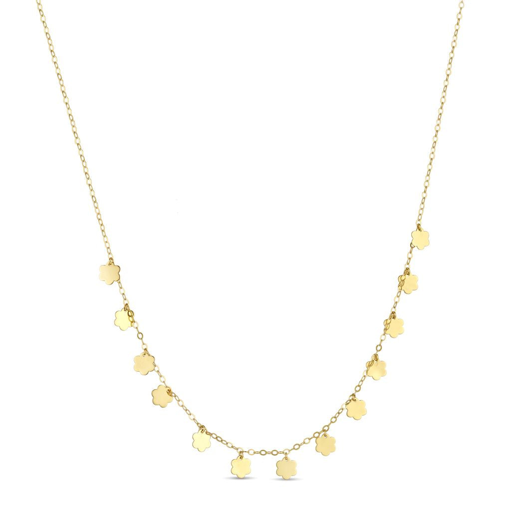 18K Gold Endless Summer Flower Necklace