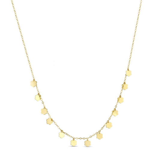 18K Gold Endless Summer Flower Necklace