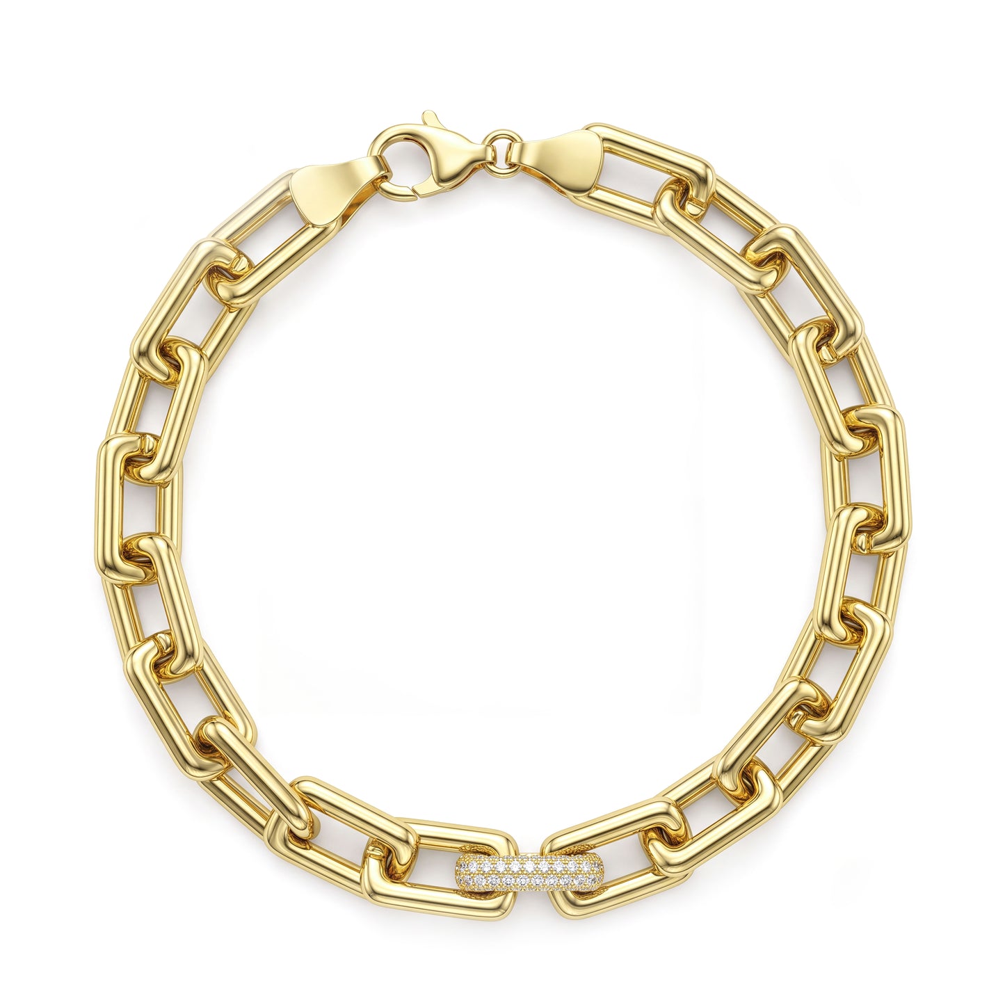18K Glam Rock Link Bracelet