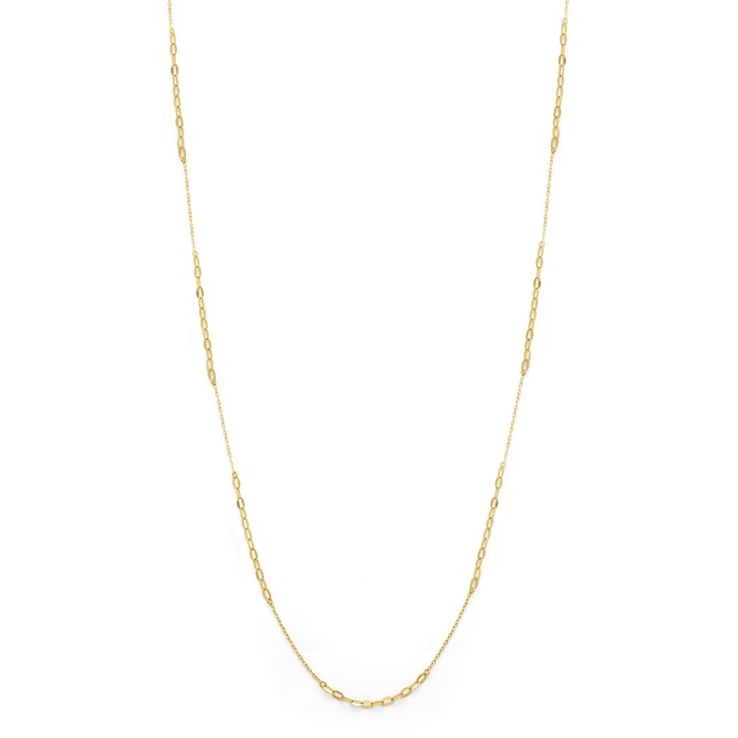 18K Gold Station Necklace