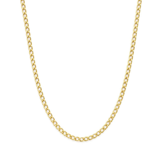 18K Everyday Gold Curb Link Necklace