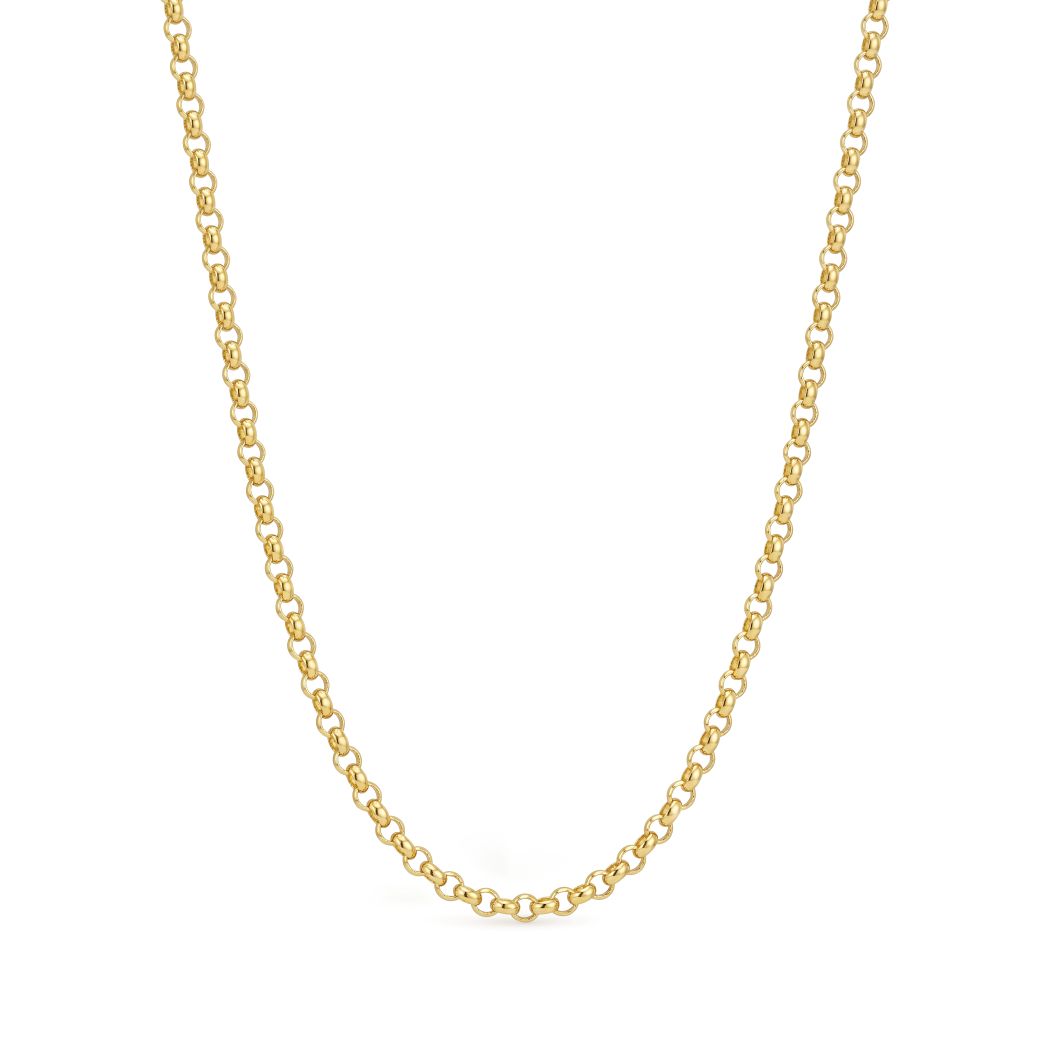 18K Classic Gold Link Chain Necklace