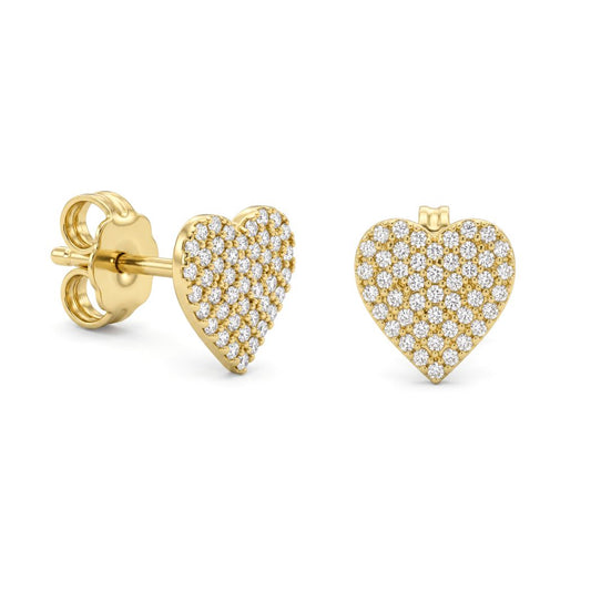 18K Gold Children's Stud Earrings