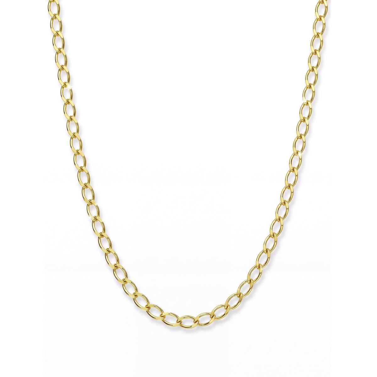 18K Gold Classic Link Chain Necklace