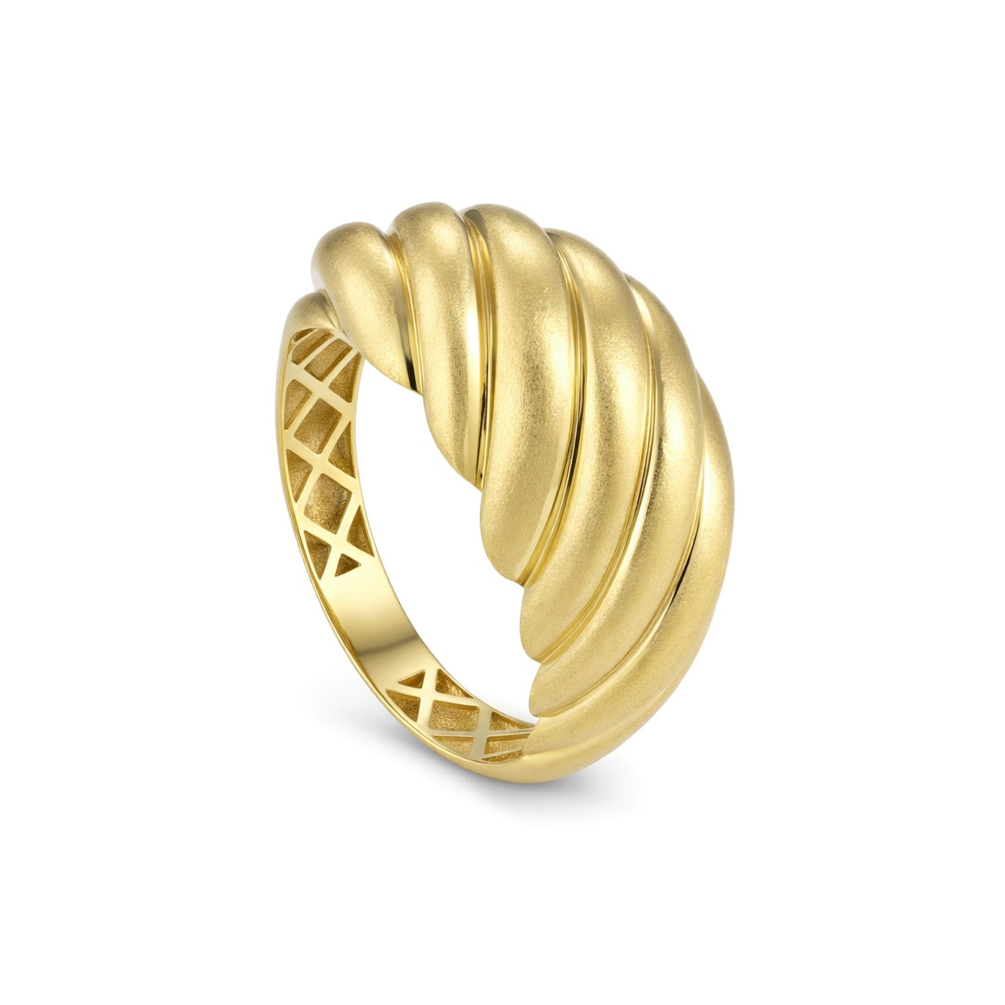 18K Gold Twisted Ring