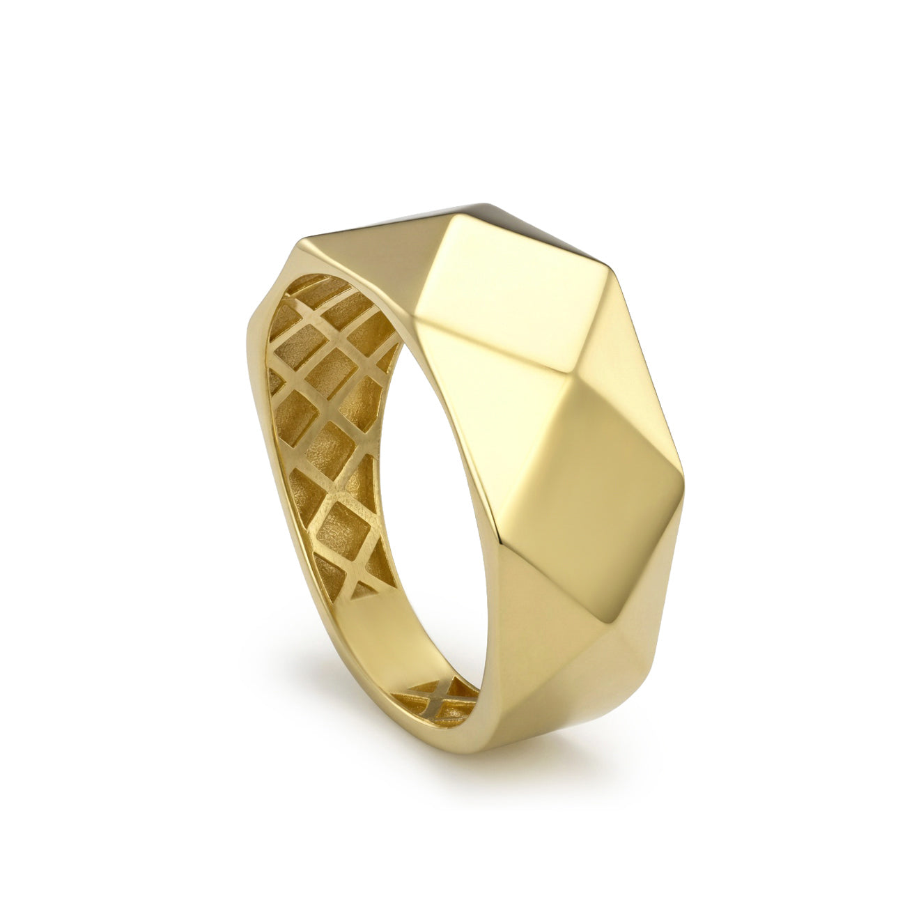18K Gold The Facet Ring