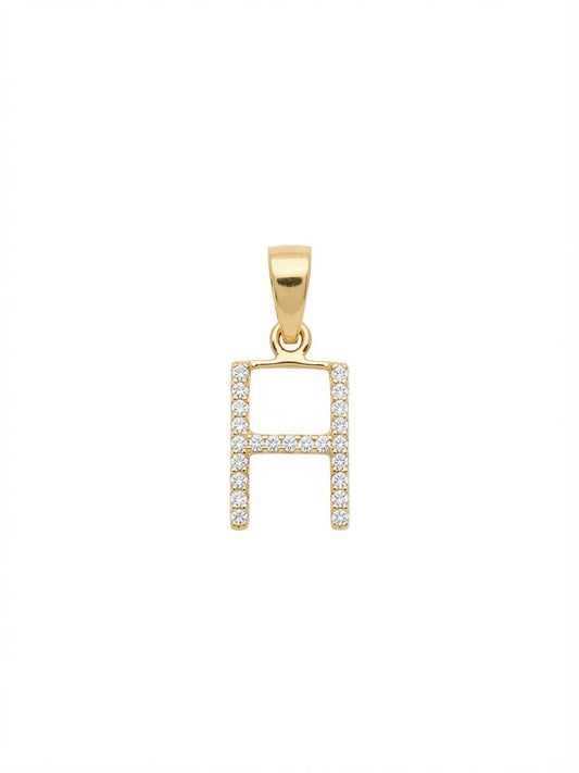 18K Gold Initial Letter Pendant