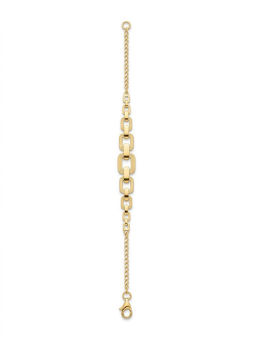18K Gold Graduated Link Set