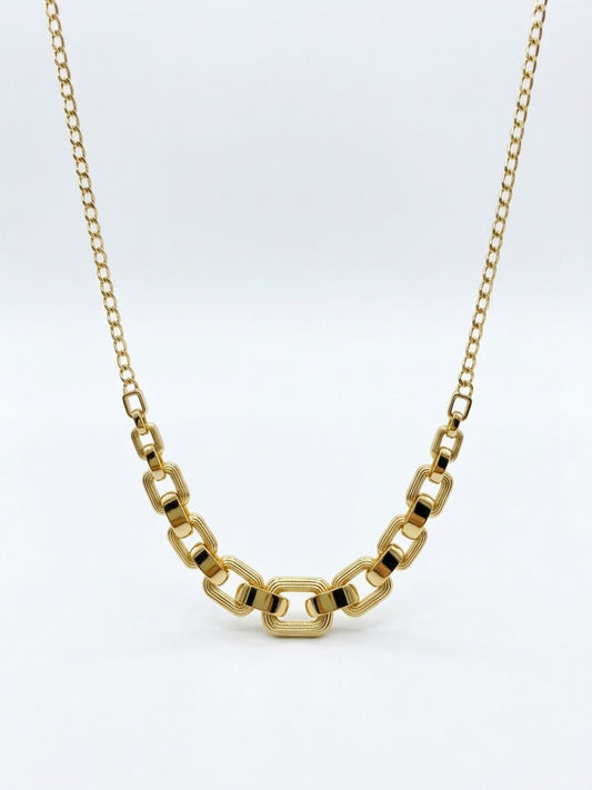 18K Gold Graduated Link Set