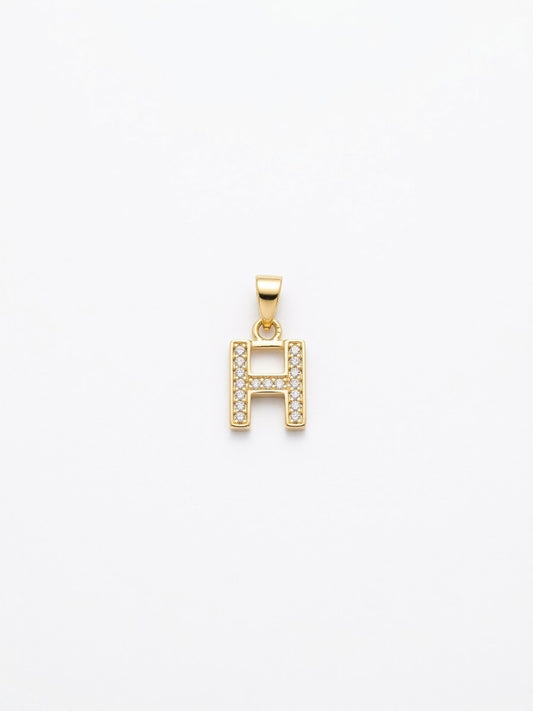 18K Gold Initial Letter Pendant