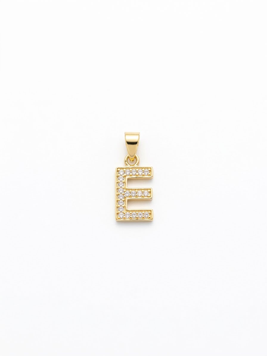 18K Gold Initial Letter Pendant