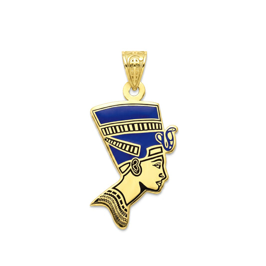 18k Gold Nefertiti Side-Profile Charm