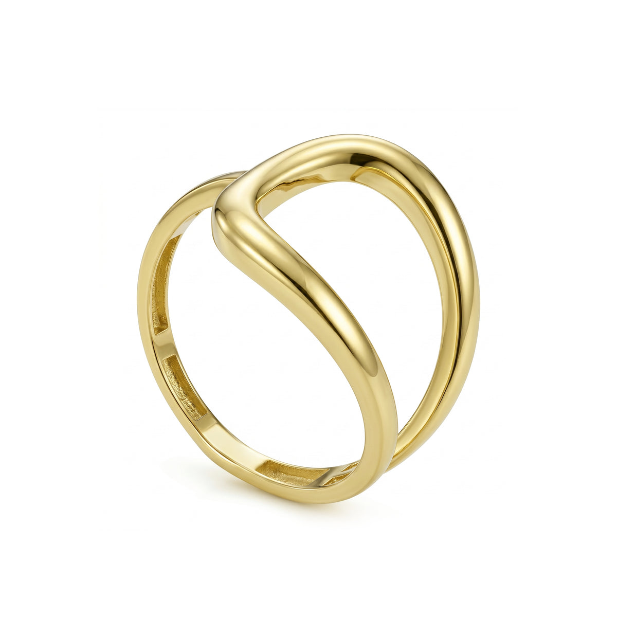 18K Gold Minimalist Wrap Ring