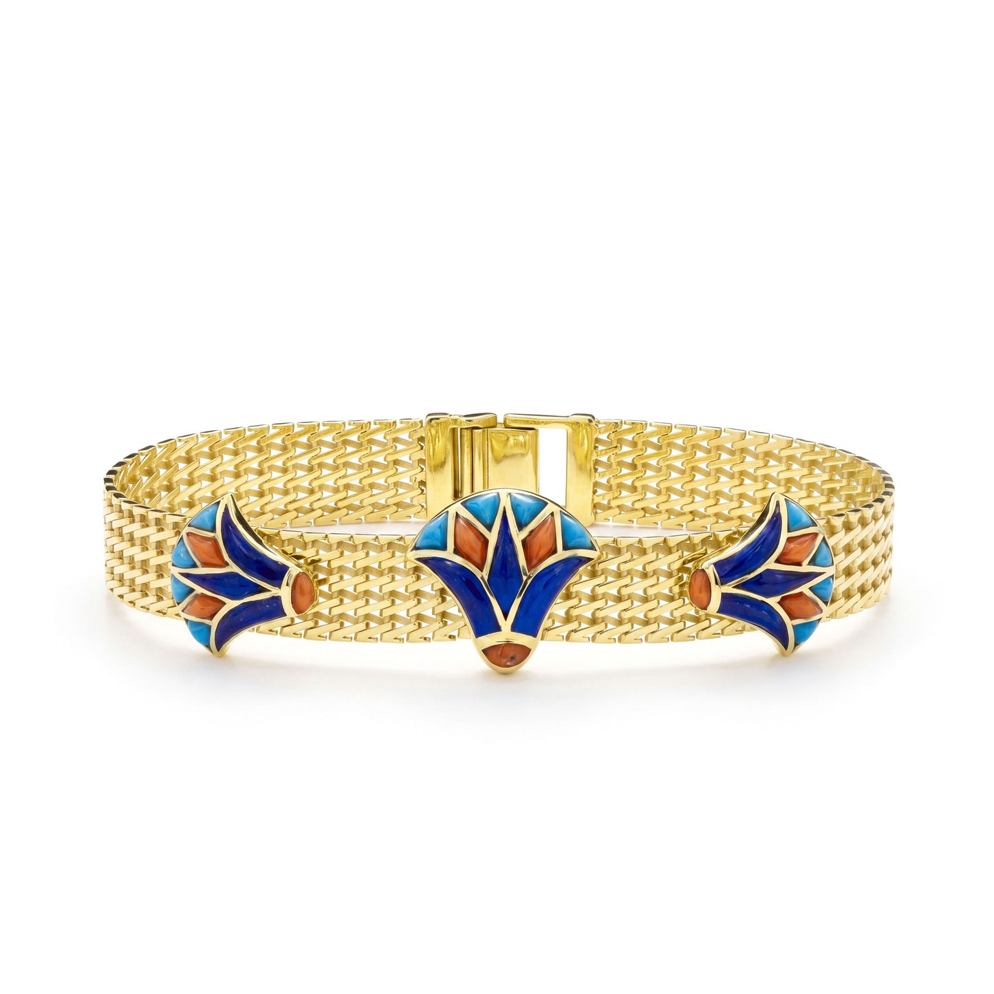 18K Solid Gold Pharaonic Bracelet