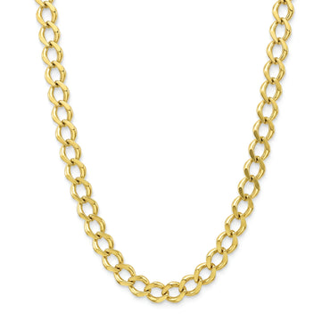 18K Gold Classic Chain Necklace & Bracelet Set
