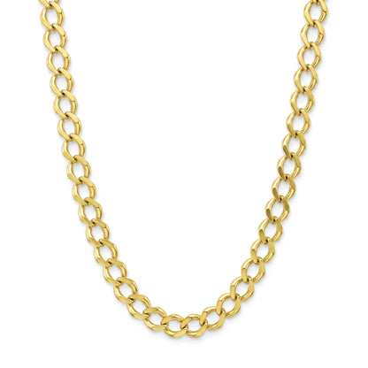 18K Gold Classic Chain Necklace & Bracelet Set