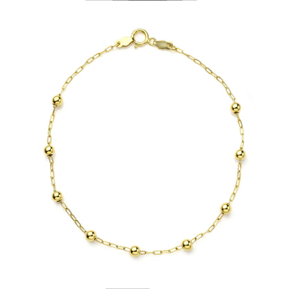 18K Gold Classic Gold Bead Station Half Set