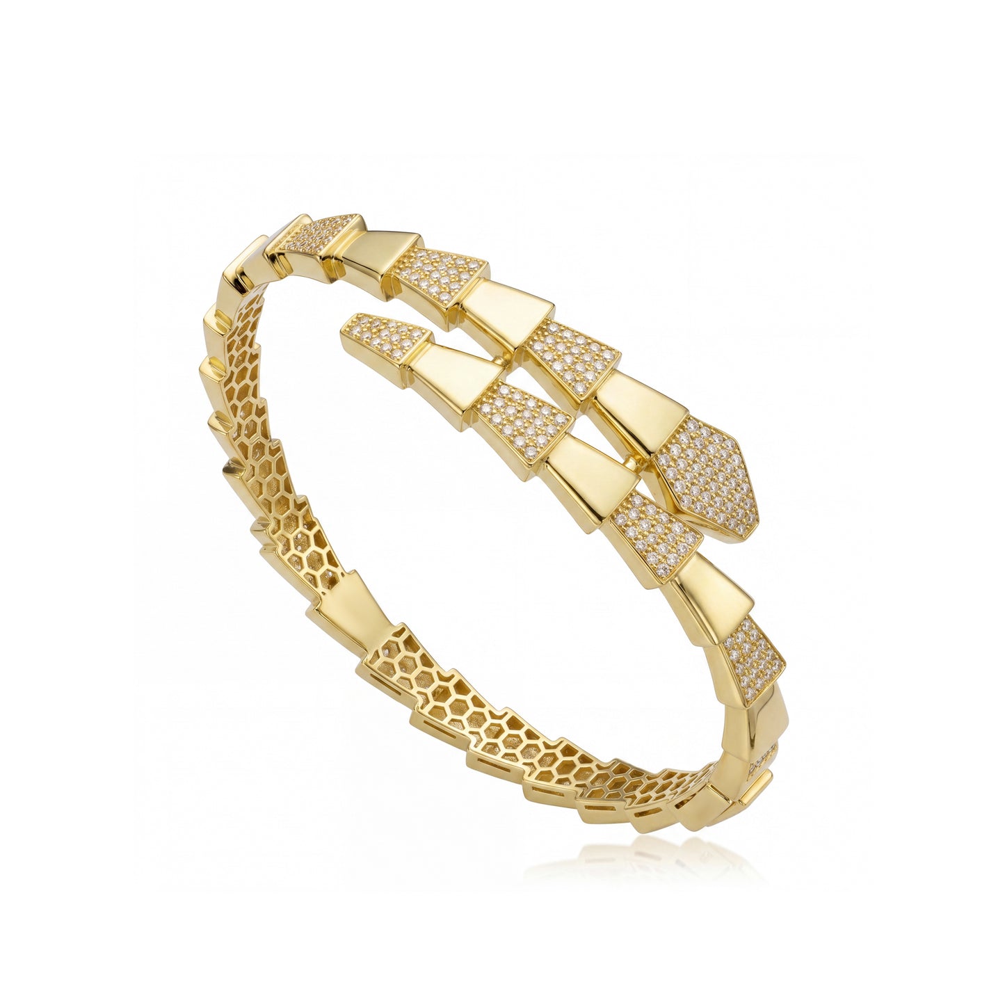 18K Gold Serpenti-Style Half-Set