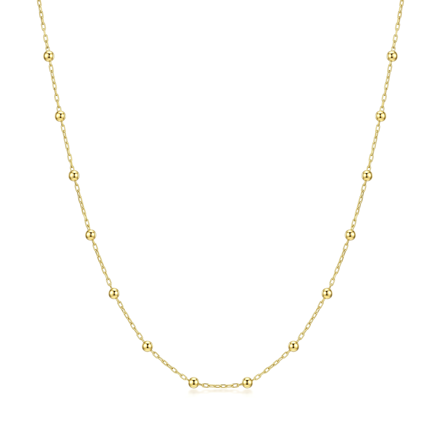 18K Gold Classic Gold Bead Station Half Set