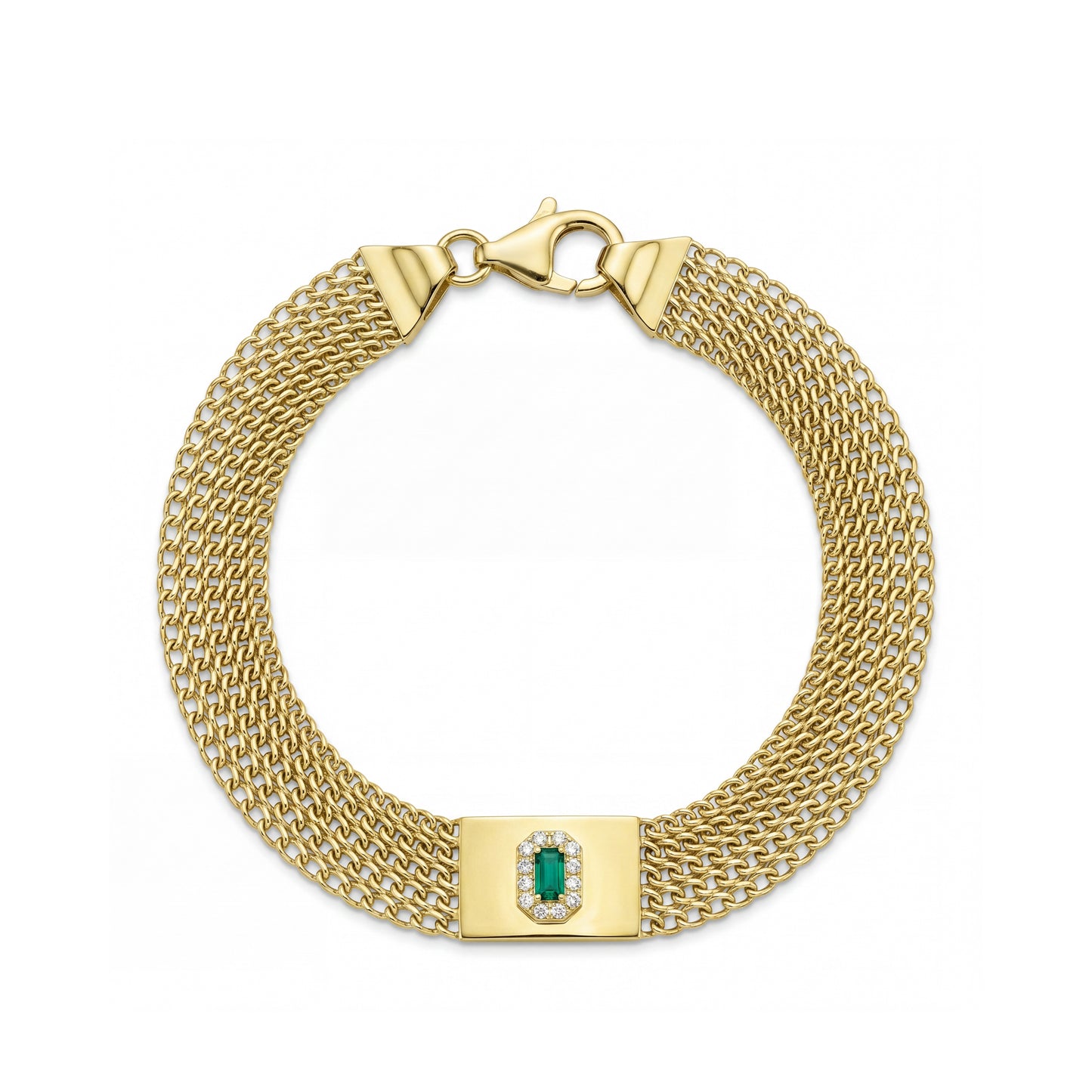 18K Gold Golden Mesh Sparkle full Set.