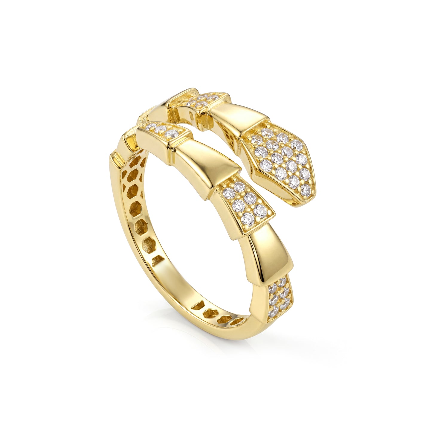18K Gold Serpenti-Style Half-Set