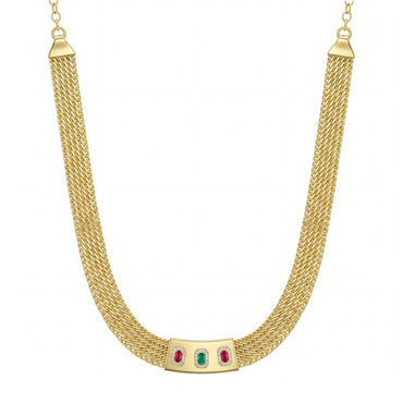 18K Gold Golden Mesh Sparkle full Set.