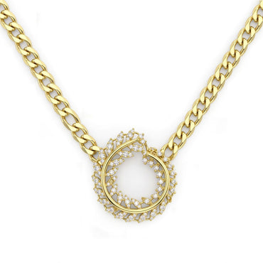 18K Solid Gold Curled Leaf Charm Set