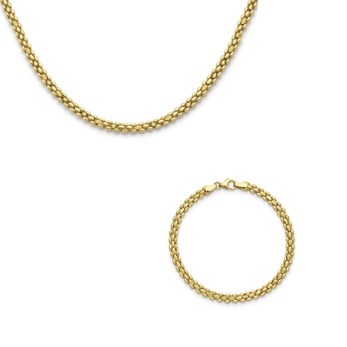 18K Multi-Tone Textured Duo Half Set
