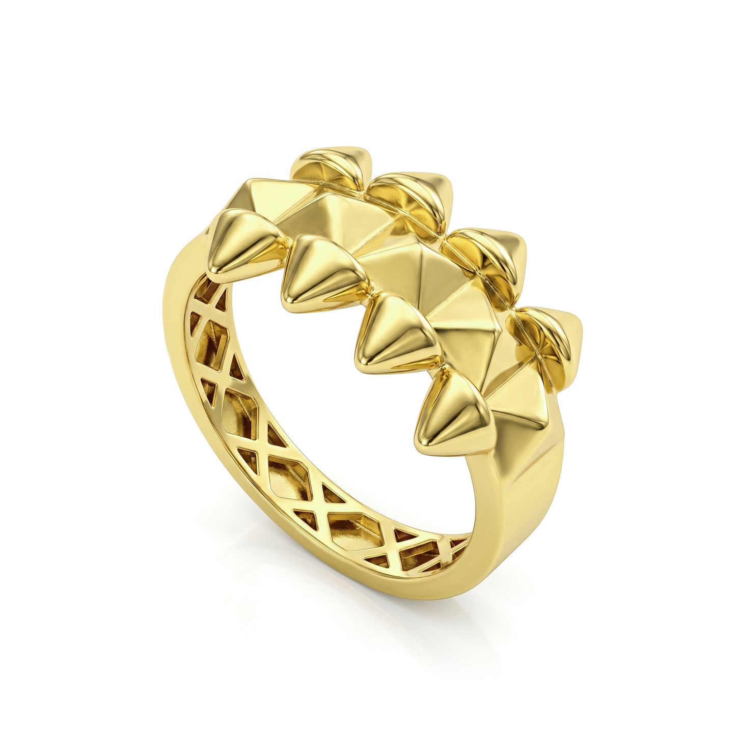 18K Gold  Spike" Luxury Jewelry  full Set.