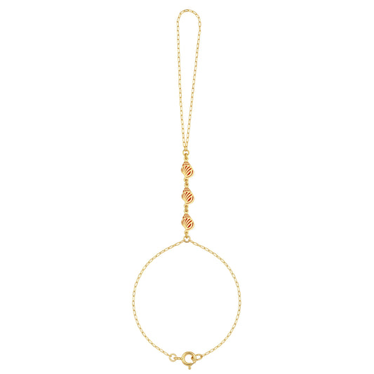 18K Gold Summer Vibes Enamel Hand Chain